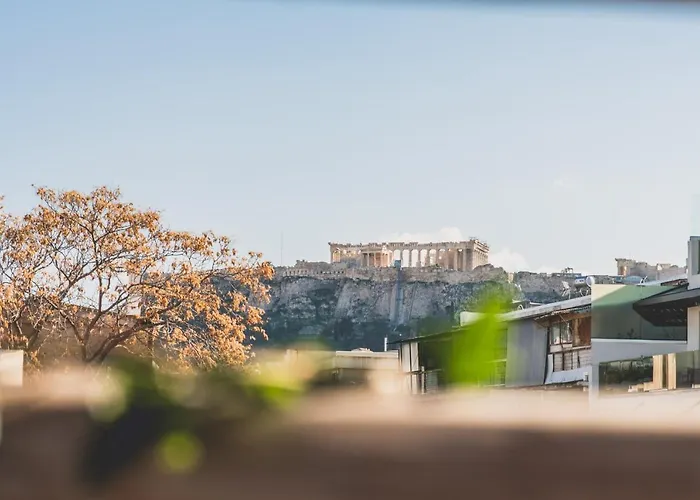Luxury Apartment With Acropolis View Terrace And Jacuzzi - Living Stone Moonstone