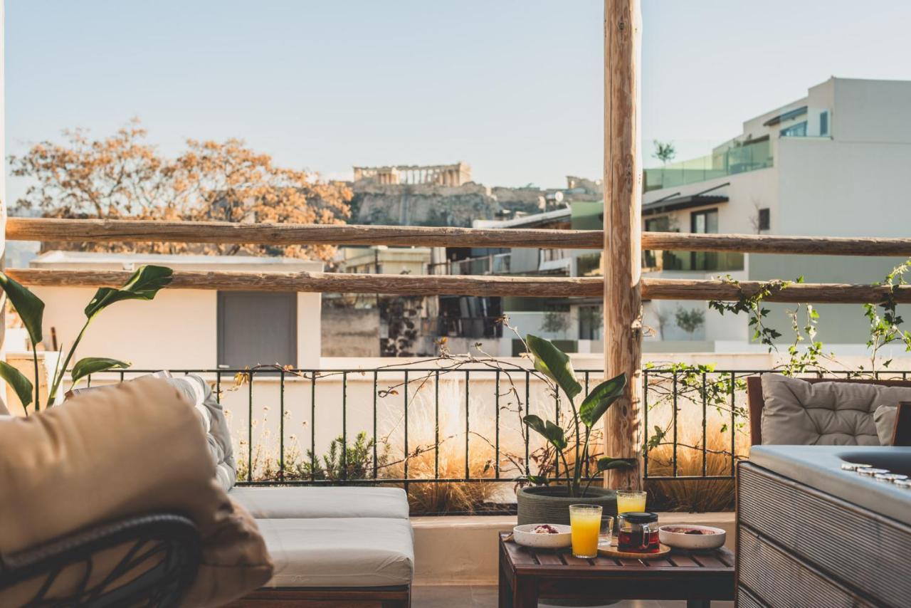 Appartement Luxury With Acropolis View Terrace And Jacuzzi - Living Stone Moonstone *